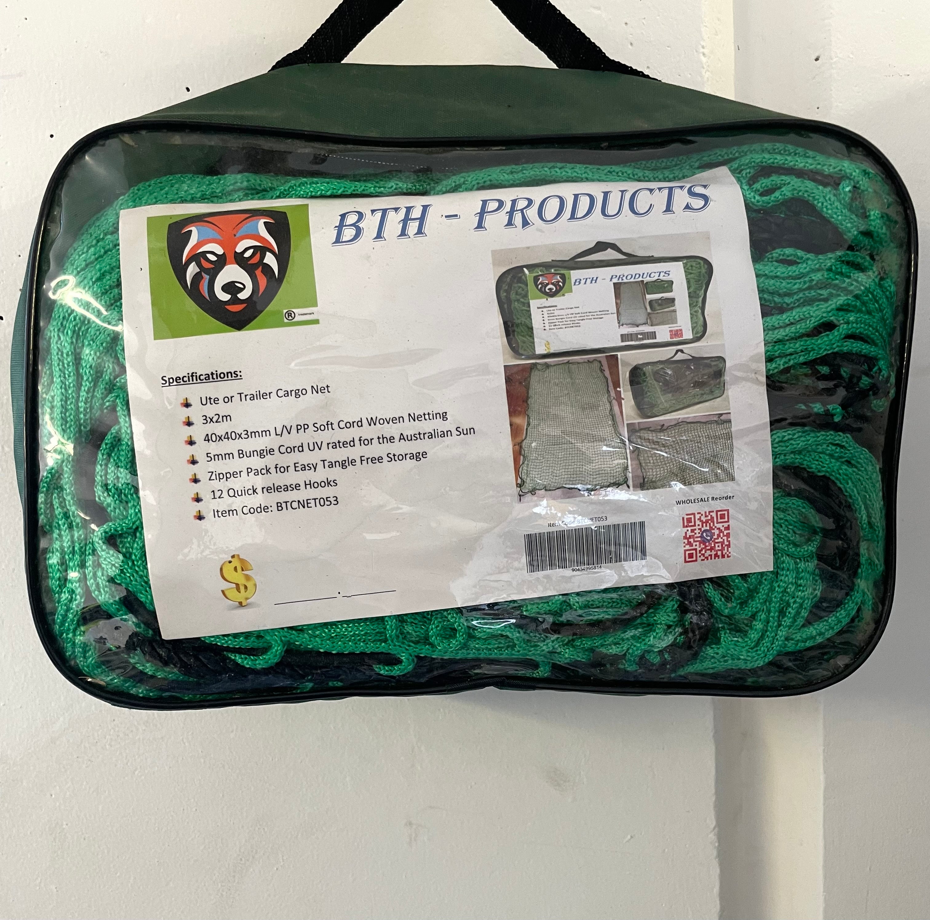 Cargo Net With Bungee Cord & Hooks
